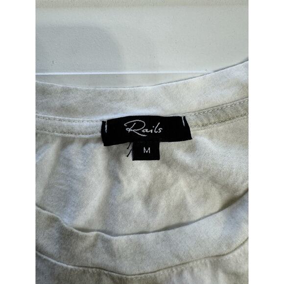 Rails Womens Size Medium M Cloud Tie Dye Shirt Loose Fit Crop Top - Picture 3 of 6